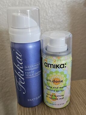 Fekkai Sheer Hold Hairspray + amika un.done Texture Spray - Travel Set